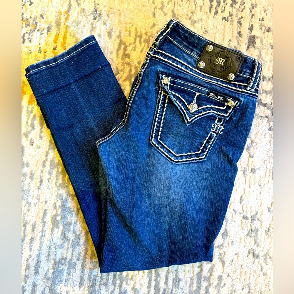 Miss Me Women's Skinny Jeans - Dark Blue